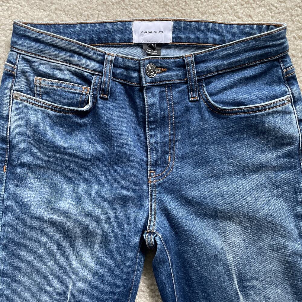 Current Elliot Womens Jeans Size 28 Raw Hem Preowned Excellent